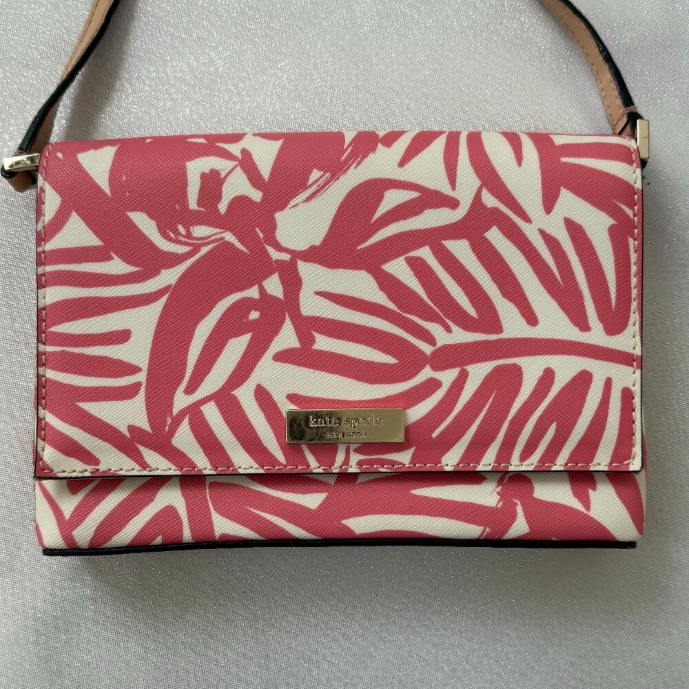 Kate Spade Grant Street Vinyl Sally Crossbody-- Peony Palm
